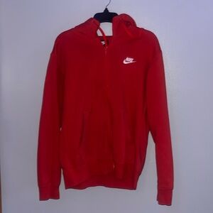 Red Nike Zip-Up Jacket